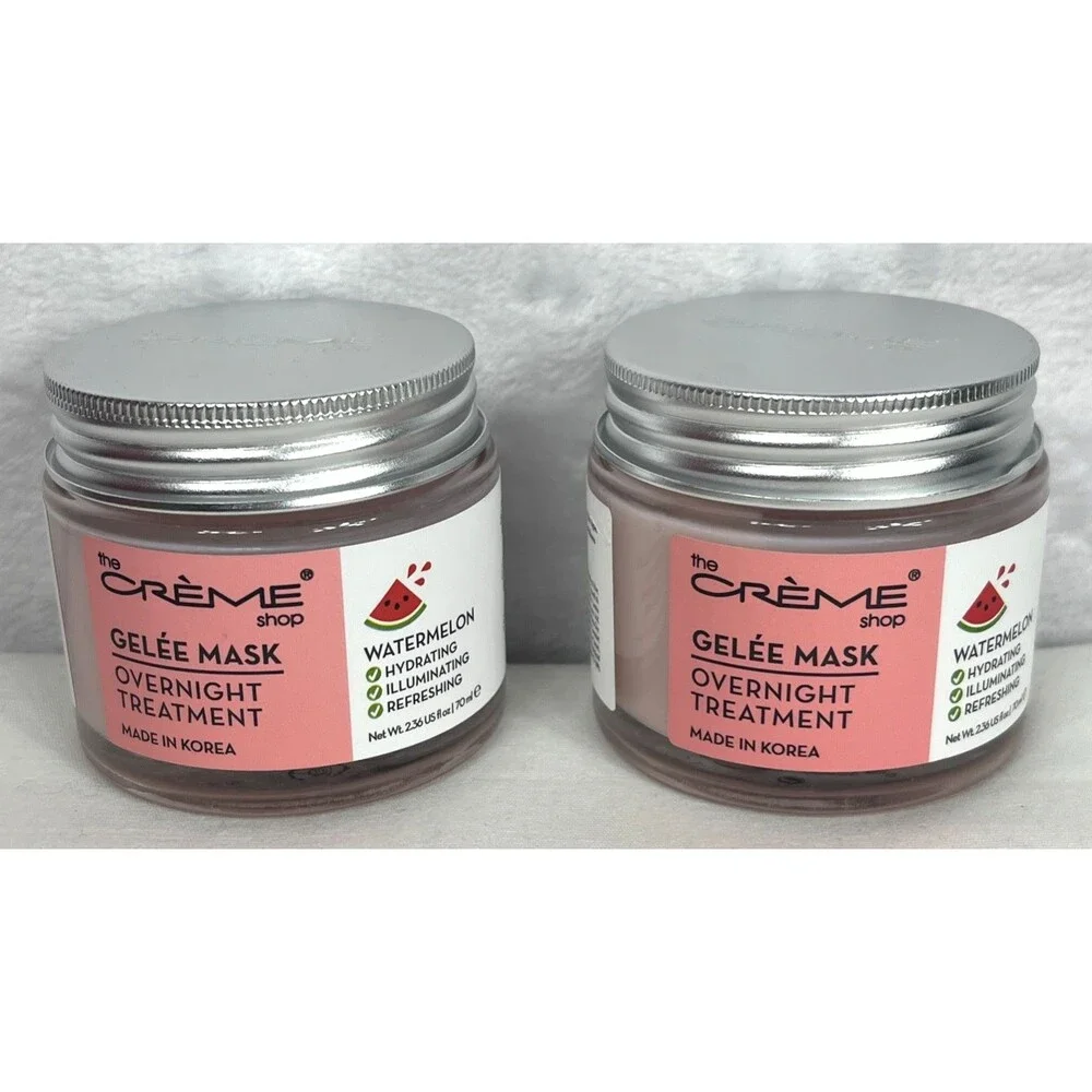 Lot of 2 The Creme Shop Gelee Mask Overnight Treatment Watermelon 2.36 fl oz NEW